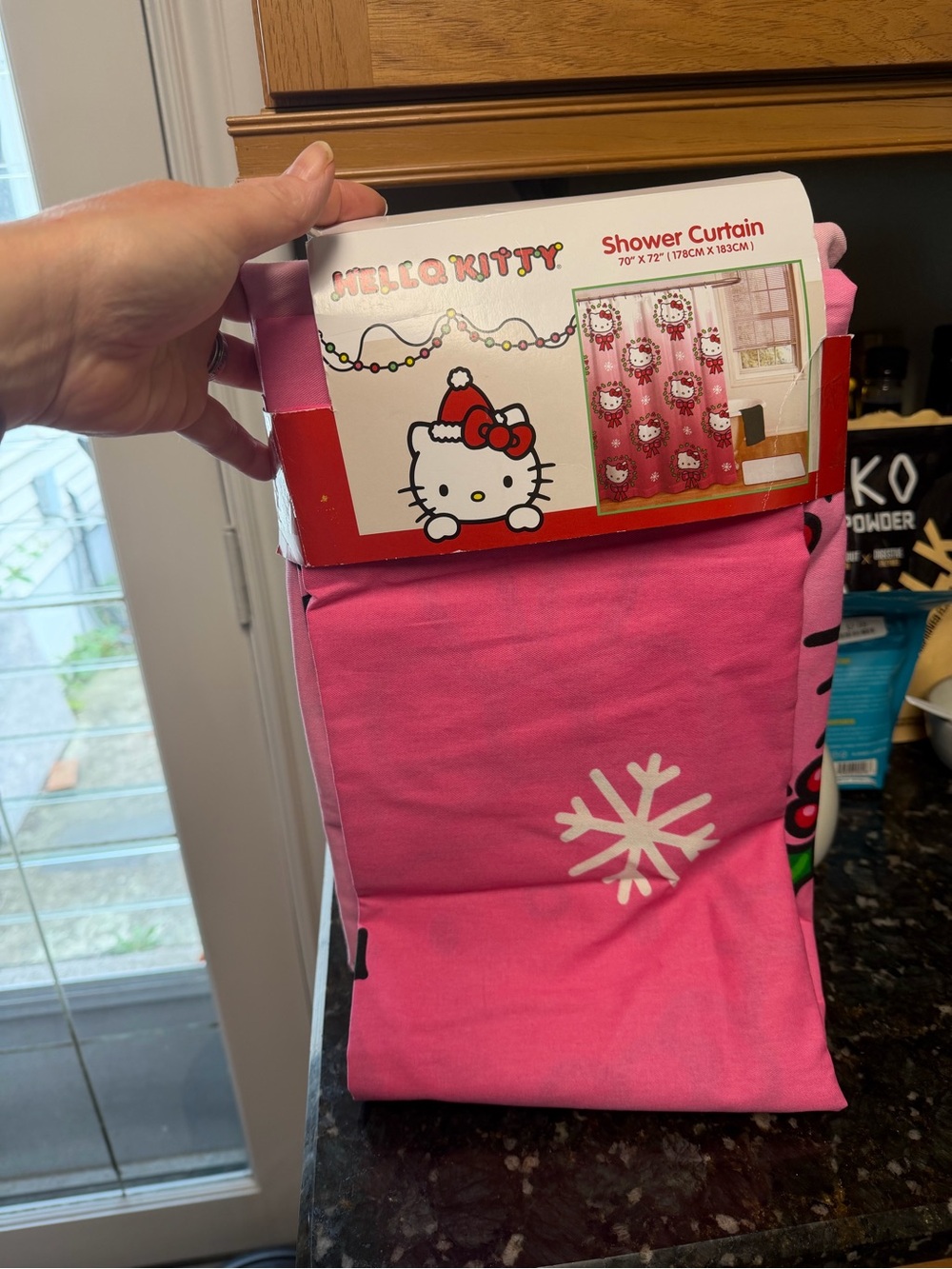 Hello Kitty Christmas shower Curtain
